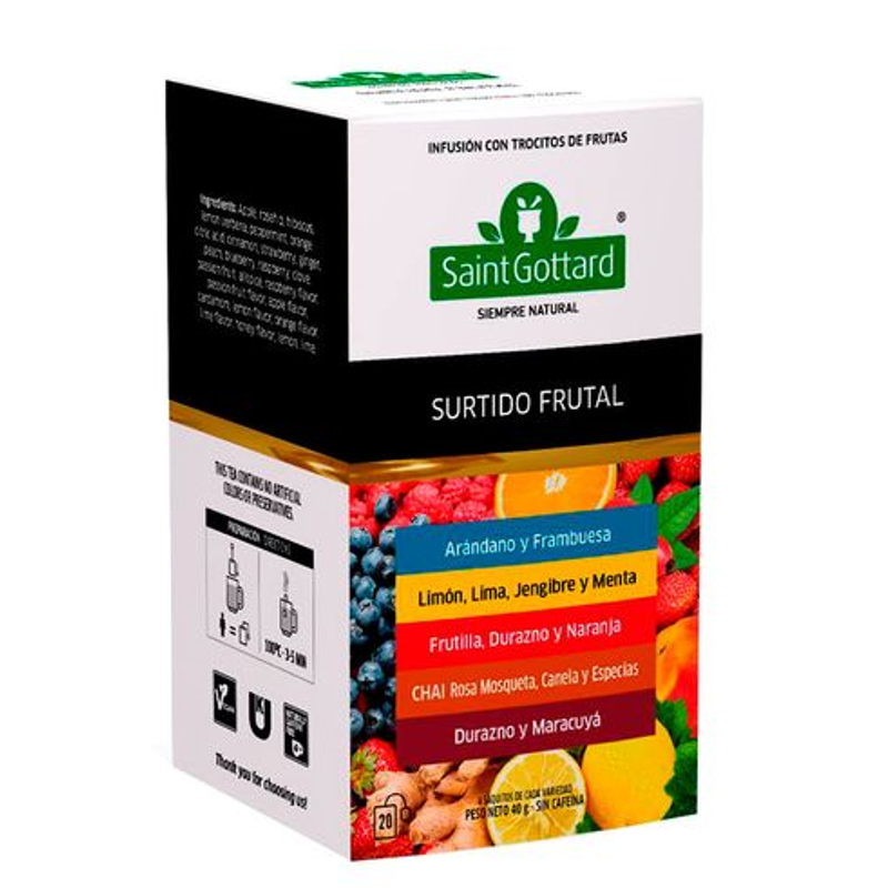 Diapositiva6 INFUSIÓN SURTIDO FRUTAL x 20 SAQUITOS - Imagen 1