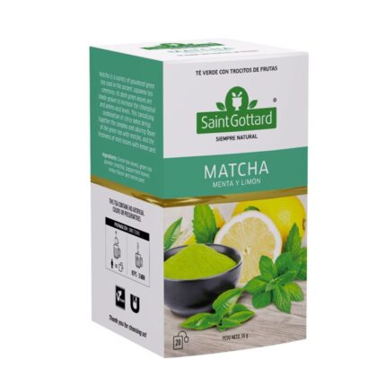 TE MATCHA MENTA Y LIMON X 20 SAQUITOS